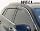 Дефлектори вікон для Infiniti QX30 2017-2019 з хром молдингом WELLvisors 3-847IN011 209035 фото 2