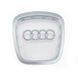 Значок рамка емблема на кермо Audi 2003-2012 сіра 424927 фото 1