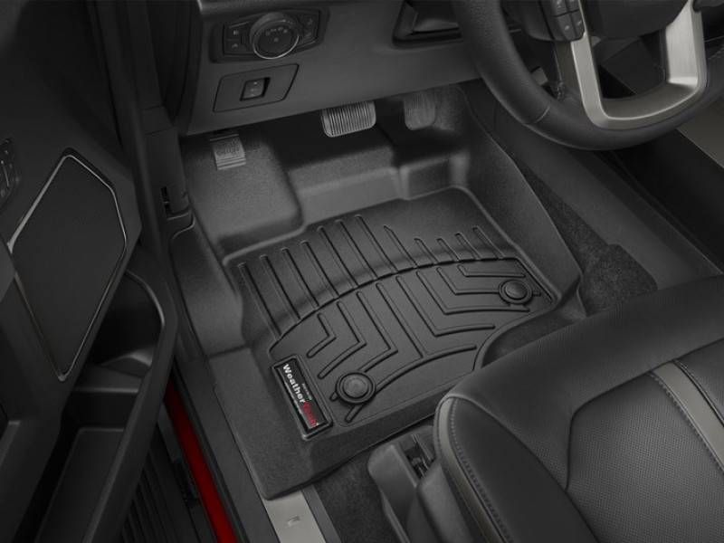 3D килимки для Ford F-150 2014-2020, 2021- чорні передні WeatherTech 446971 46280 фото