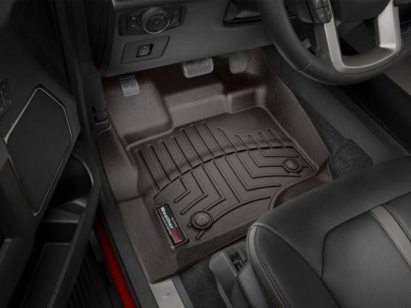 3D килимки для Ford F-150 2014-2020, 2021- какао передні WeatherTech 476971 141181 фото
