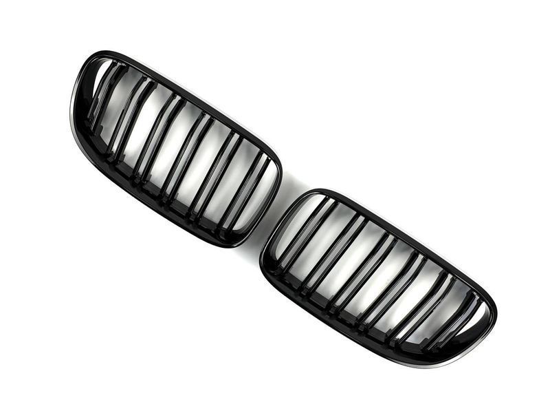 Решетка радиатора на BMW 3 E92, E93 2010-2013 M-Look Black 429040 фото