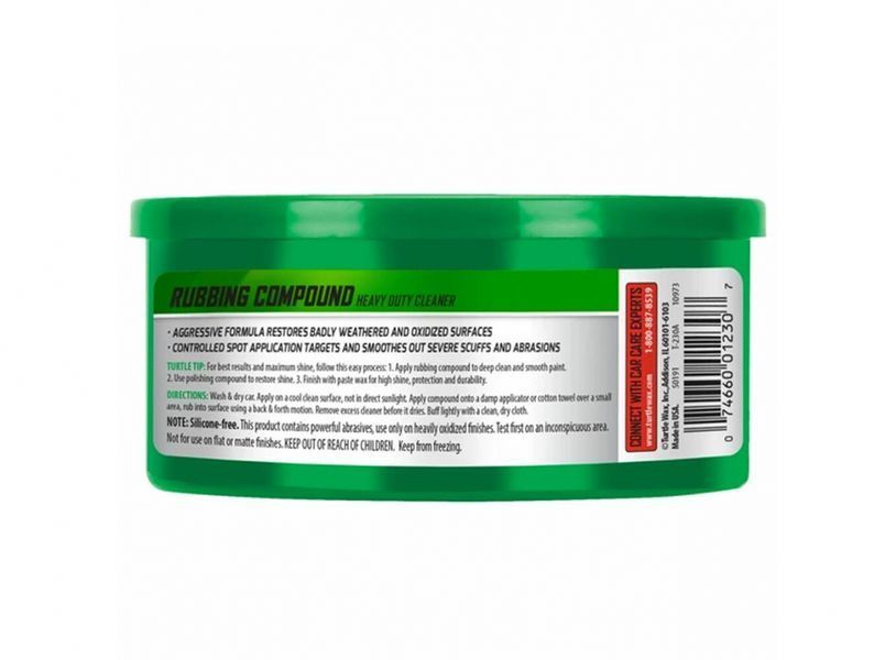 Паста абразивная Turtle Wax Rubbing Compound Heavy Duty Cleaner 298 г 340659 фото