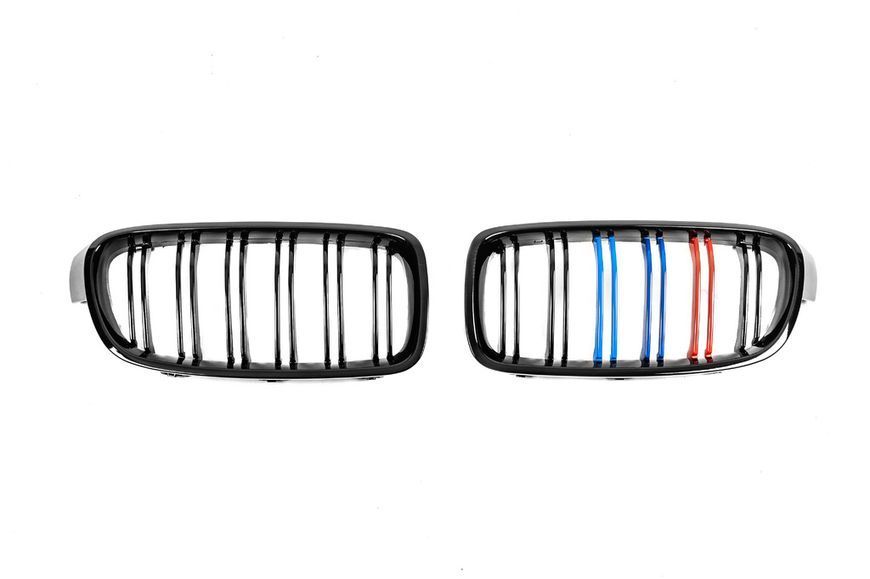 Решітка радіатора на BMW 3 F30, F31 2011-2018 M-Look Black 240919 фото