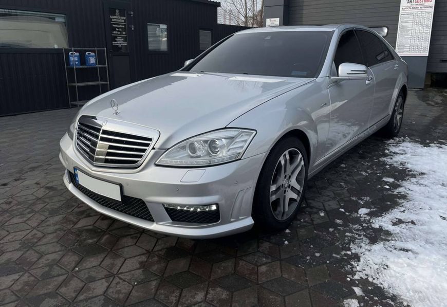 Передній бампер на Mercedes S-class W221 2009-2013 стиль S63 AMG 429864 фото