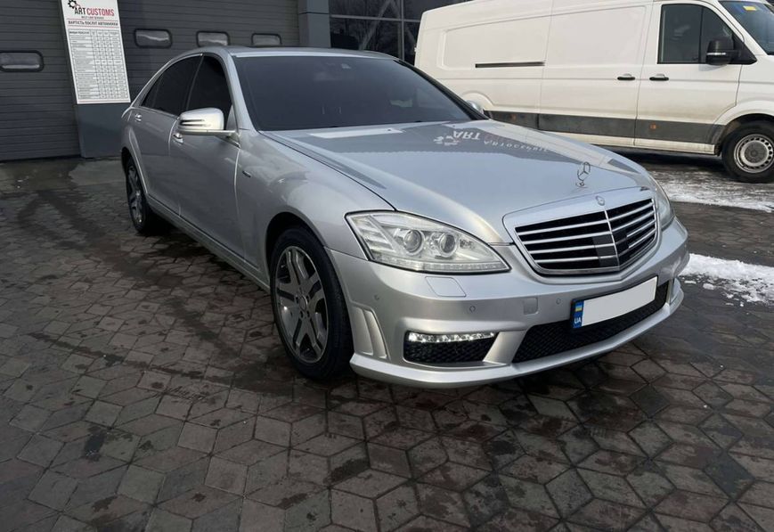 Передній бампер на Mercedes S-class W221 2009-2013 стиль S63 AMG 429864 фото