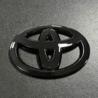 Автологотип шильдик эмблема Toyota Black накладка глянец в руль 65мм 523505 фото