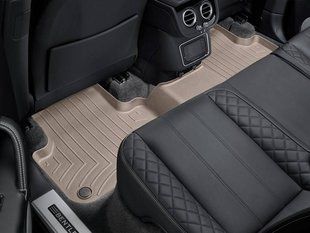 3D коврики для Bentley Bentayga 2016- бежевые задние WeatherTech 458874 141375 фото