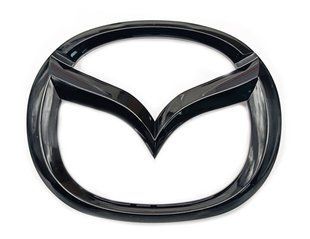 Автологотип емблеми Mazda 6 2014-2016 в решітку радіатора чорний глянець 521952 фото