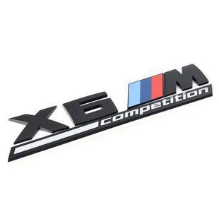 Автологотип емблема напис BMW X6 M Competition Black оригинал 51148096413 415775 фото