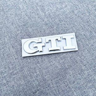 Автологотип емблема напис Volkswagen GTI на кришку багажника хром 237955 фото