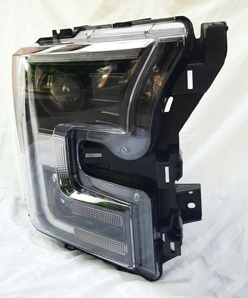 Передні фари на Ford F-150 2014-2017 чорні Full LED стиль ZH 430427 фото