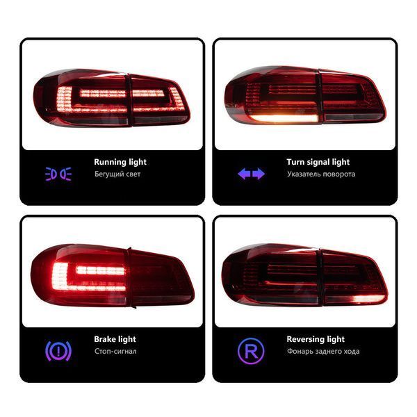 Задние фонари на Volkswagen Tiguan 2012-2015 FULL LED 430499 фото