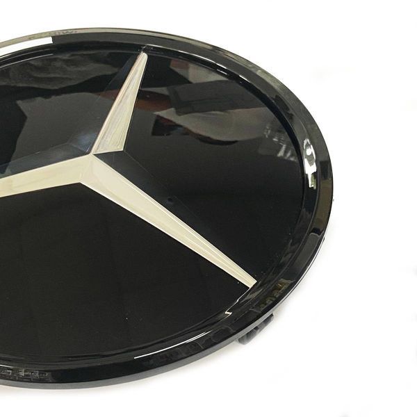 Эмблема в радиаторной решетке Mercedes-Benz C-class W204 2007-2013 A2078880260 зеркальная звезда черная 430889 фото