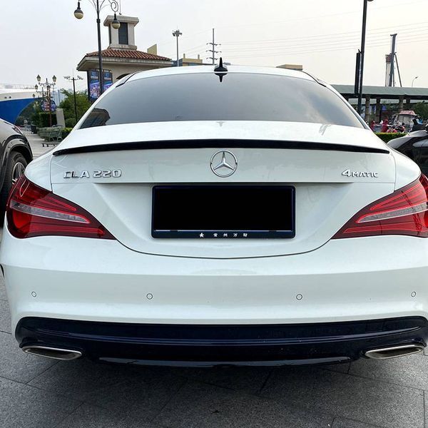 Спойлер на Mercedes CLA-class C117 2013-2019 AMG Style чорний глянець 354947 фото Спойлер на Mercedes CLA-class C117 2013-2019 AMG Style чорний глянець 354947 фото