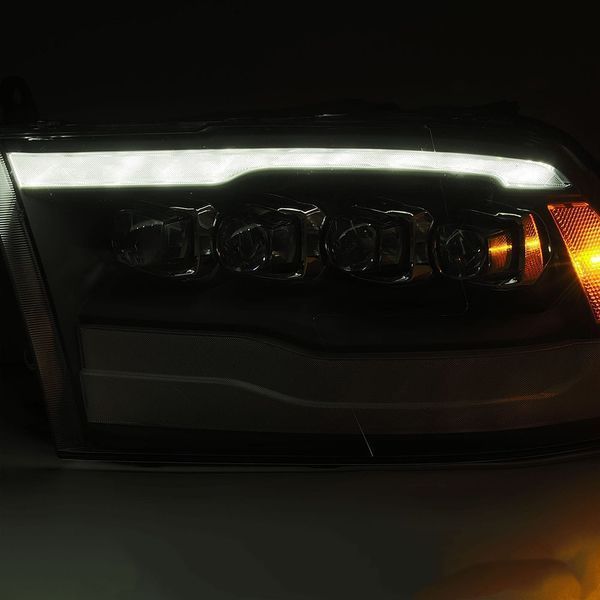 Альтернативная оптика передняя на Dodge Ram 2009-2018 LED Nova series Alpha-Black 242539 фото