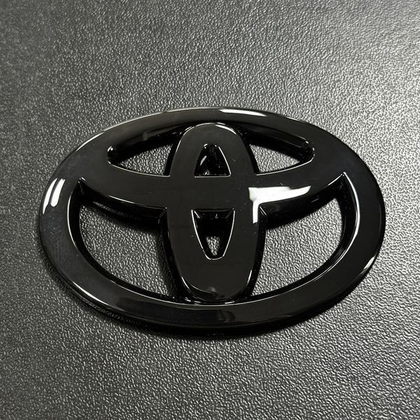Автологотип шильдик эмблема Toyota Black накладка глянец в руль 65мм 523505 фото