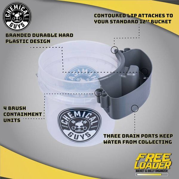 Органайзер для відра Chemical Guys The Freeloader Bucket and Dolly Organizer сірий 408429 фото