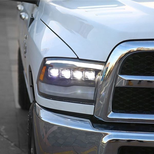Альтернативная оптика передняя на Dodge Ram 2009-2018 LED Nova series Alpha-Black 242539 фото