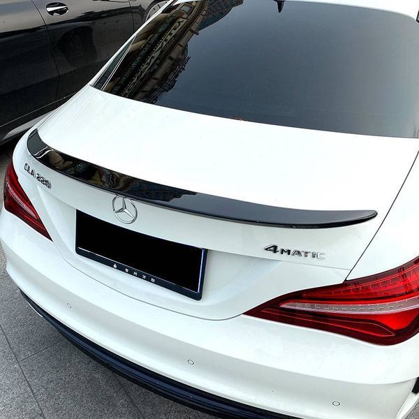 Спойлер на Mercedes CLA-class C117 2013-2019 AMG Style чорний глянець 354947 фото Спойлер на Mercedes CLA-class C117 2013-2019 AMG Style чорний глянець 354947 фото