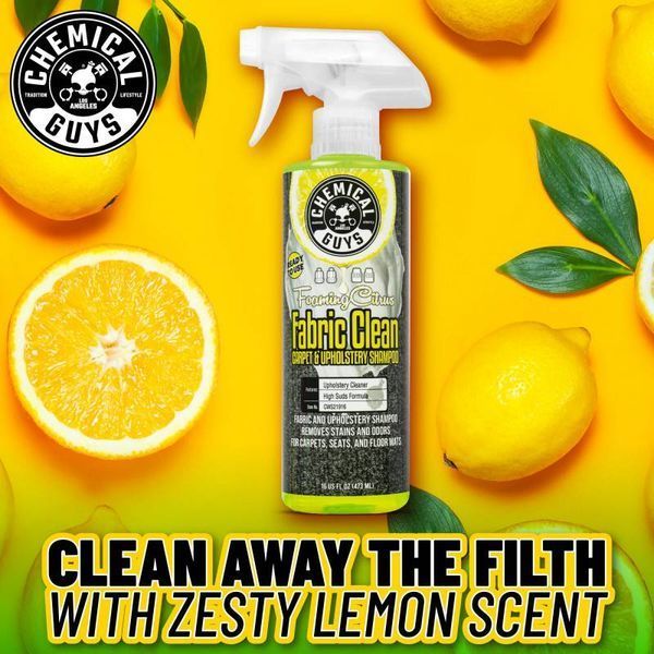 Очисник килимів і оббивки Chemical Guys Foaming Citrus Fabric Clean аромат цитрусових спрей 473мл 417426 фото