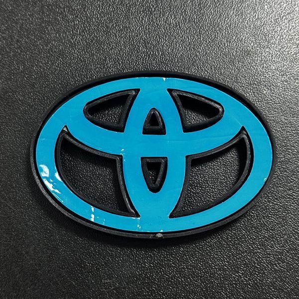 Автологотип шильдик эмблема Toyota Black накладка глянец в руль 65мм 523505 фото