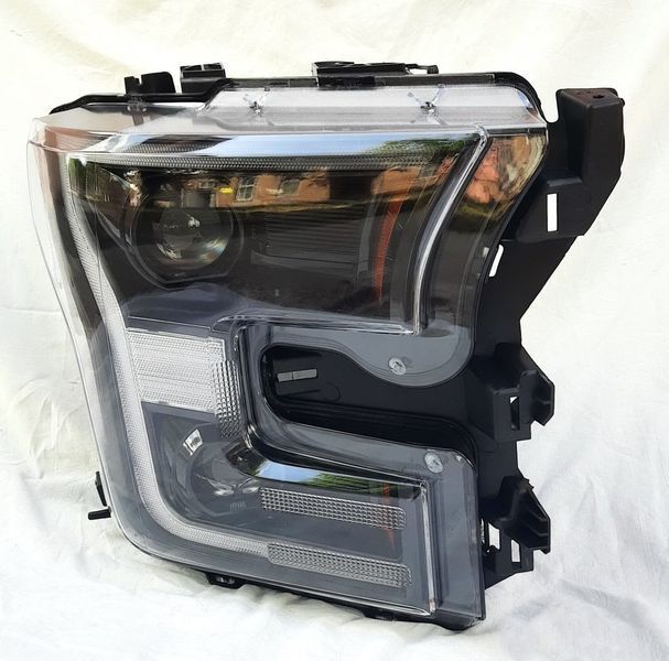 Передні фари на Ford F-150 2014-2017 чорні Full LED стиль ZH 430427 фото
