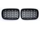 Решітка радіатора на BMW X5 F15, X6 F16 2013-2018 Diamond Chrome Black 355181 фото 1