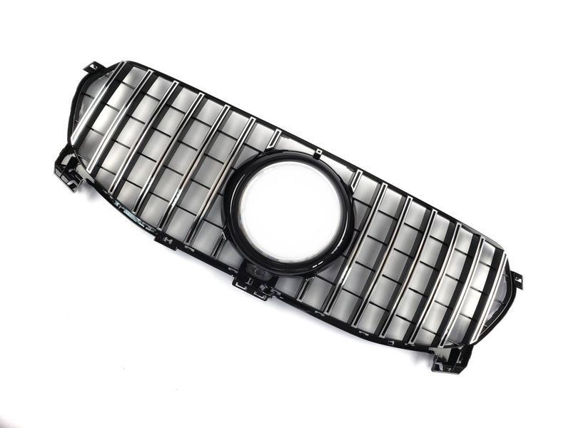 Решетка радиатора на Mercedes GLE-class W167 2018-2023 Normal GT Chrome Black 427682 фото