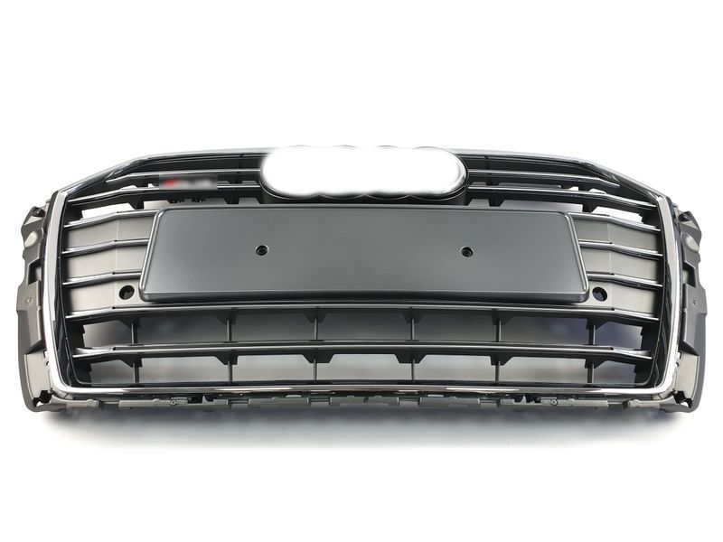 Решітка радіатора на Audi A3 2016-2020 стиль S3 Silver Chrome 427367 фото