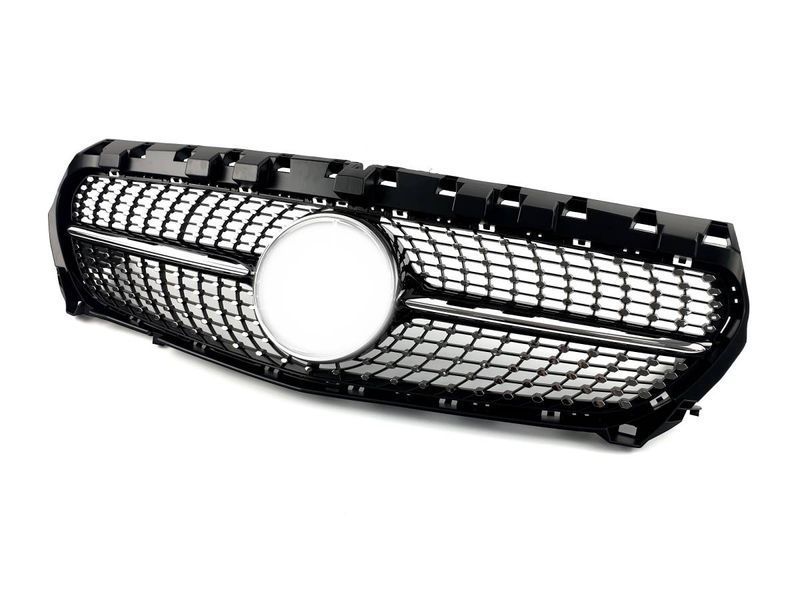 Решетка радиатора на Mercedes CLA-class C117 2013-2017 Black Diamond 427557 фото
