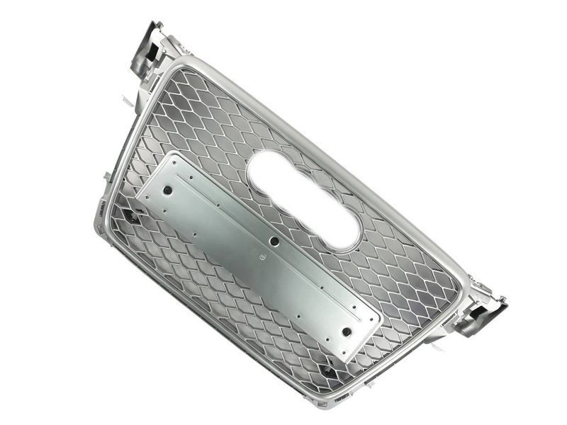Решетка радиатора на Audi A4 B8 2007-2011 в стиле RS4 Silver 427475 фото