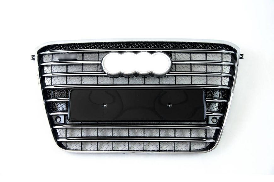 Решетка радиатора на Audi A8 2010-2014 в стиле W12 Chrome Black 429970 фото Решетка радиатора на Audi A8 2010-2014 в стиле W12 Chrome Black 429970 фото