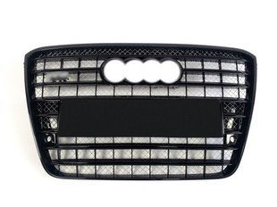 Решітка радіатора на Audi A8 2010-2014 стиль W12 Black 429971 фото