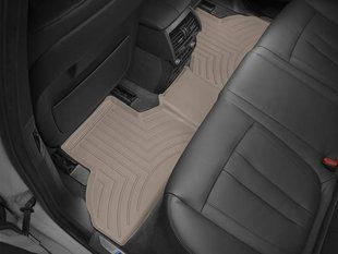 3D килимки для BMW X5 F15, X6 F16 2013- бежеві задні WeatherTech 455592 46238 фото