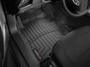 3D килимки для Nissan X-Trail, Rogue 2014- чорні передні WeatherTech 446301 46695 фото