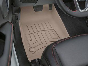 3D килимки для Jeep Wrangler, Gladiator 2018- бежеві передні WeatherTech HP 4513131IM 240209 фото