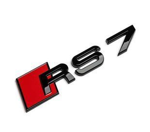 Емблема напис Audi RS7 Black Edition на кришку багажника 416580 фото