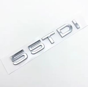 Автологотип шильдик эмблема надпись Audi 55TDI хром на крышку багажника 523404 фото
