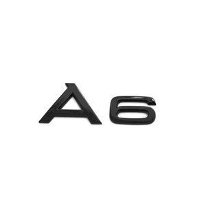 Автологотип емблема напис Audi A6 Tuning Exclusive Black Edition чорний глянець 253381 фото