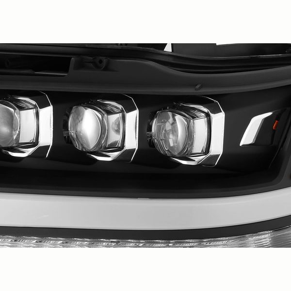 Альтернативная оптика передняя на Dodge Ram 2019- LED Nova series Alpha-Black 242542 фото