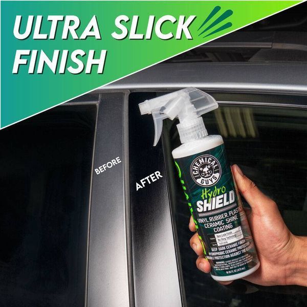 Керамика для винила, резины, пластика Chemical Guys HydroShield Vinyl, Rubber, Plastic Ceramic Shine Coating 473мл 408845 фото