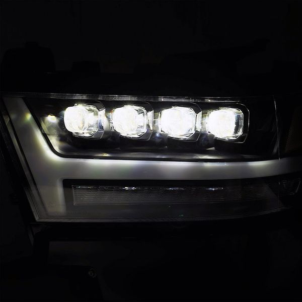 Альтернативная оптика передняя на Dodge Ram 2019- LED Nova series Alpha-Black 242542 фото