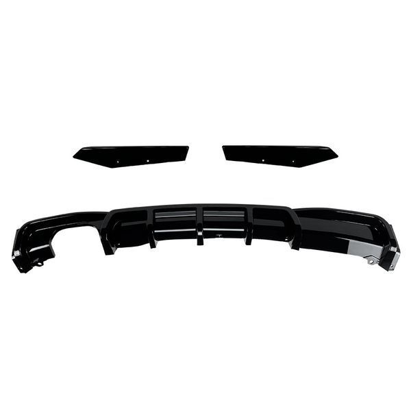 Диффузор заднего бампера на BMW 3 F30, F31 2011-2018 M-Paket + елерони 429689 фото