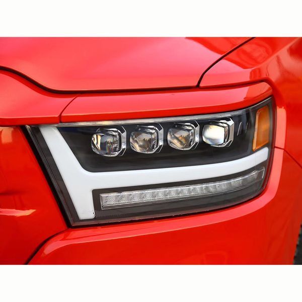 Альтернативная оптика передняя на Dodge Ram 2019- LED Nova series Alpha-Black 242542 фото