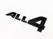 Автологотип шильдик эмблема надпись Mini ALL4 Black черный глянец 523225 фото 3