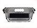 Решітка радіатора на Audi A4 B8 2011-2015 стиль RS4 Silver Black quattro 427476 фото 3