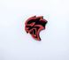 Автологотип емблема Dodge Hellcat Head black на крила комплект 2шт 429733 фото 2