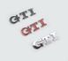 Автологотип емблема напис Volkswagen GTI на кришку багажника чорний хром 237956 фото 2