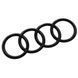 Автологотип черная эмблема Audi A4, S4, RS4 B9 2015- Black Edition на кришку багажника 8W0071802 232910 фото 1
