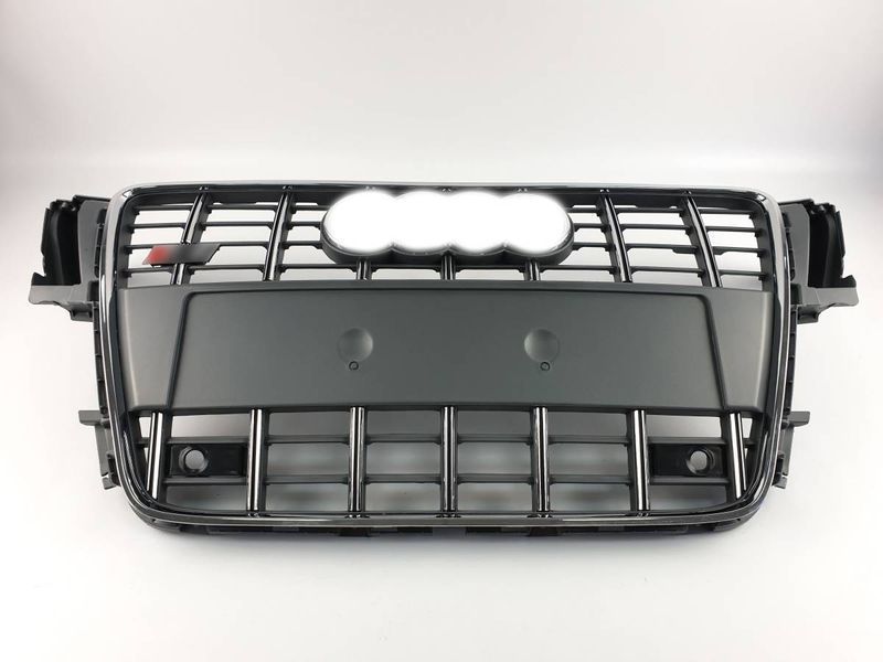 Решітка радіатора на Audi A5 2007-2011 стиль S5 Silver Chrome 427386 фото Решітка радіатора на Audi A5 2007-2011 стиль S5 Silver Chrome 427386 фото